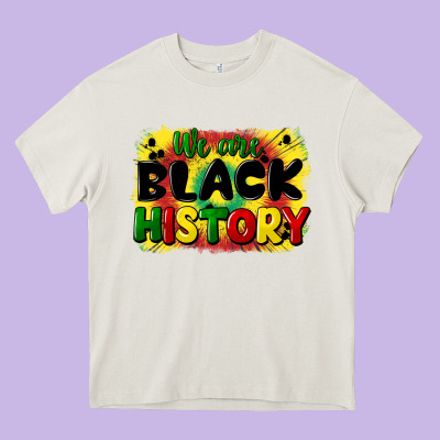 We Are Black History Heavy Core Tee Designed By Cowgirlartshop