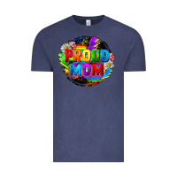Vintage Denim Proud mom LGBTQ+ Mother's Day Vintage Tee - FaDigitalArtStudio