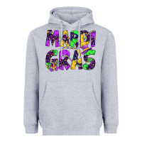 Heather Grey mardi gras Heavyweight Hoodie - JahusDesignShop