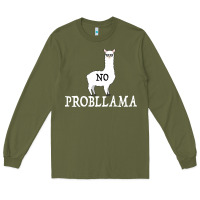 Army Green No Problama Long Sleeve Tee - Bettercallsaul