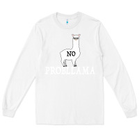 White No Problama Long Sleeve Tee - Bettercallsaul