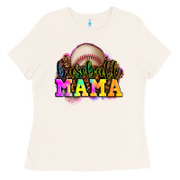 Bone baseball mama Ladies Tee - OliviaCreatesArt