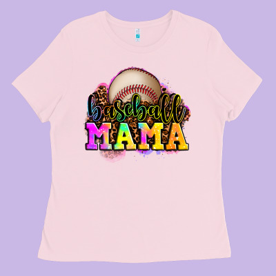 Baseball Mama Ladies Tee Designed By Oliviacreatesart