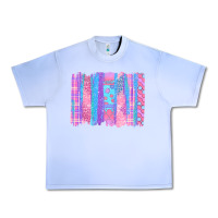 Grape Ice Pink Easter Brushstrokes Urban Heavy Tee - BundleAndBundleShop