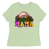Matcha baseball mama Ladies Tee - OliviaCreatesArt