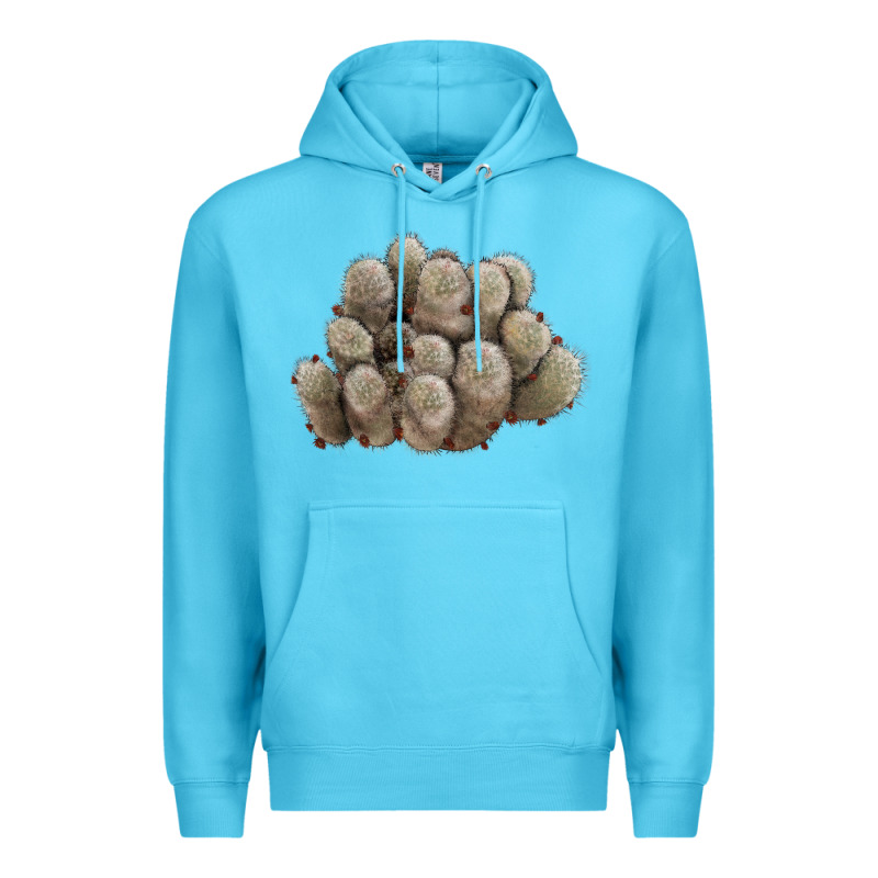 Brown Flowered Cactus Premium Hoodie by LillyAllenDesigns | Teevron