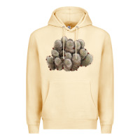 Pina Colada brown flowered cactus Premium Hoodie - LillyAllenDesigns