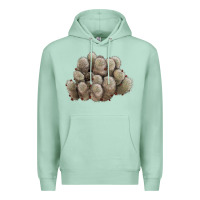 Seafoam brown flowered cactus Premium Hoodie - LillyAllenDesigns