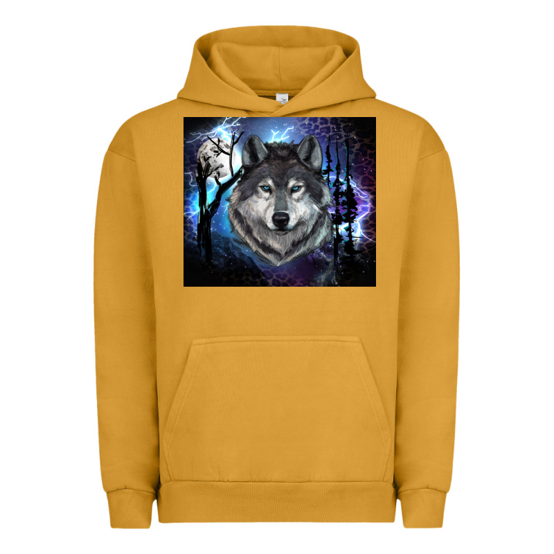 Wolf And Full Moon Urban Hoodie by RanaPortraitStore | Teevron