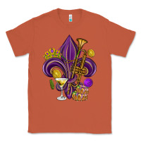 Copper Fleur de lis Mardi Gras Classic Tee - HowdyJamesFarm