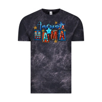 Cloud Black American mama 4th of july Vintage Tee - FaDigitalArtStudio