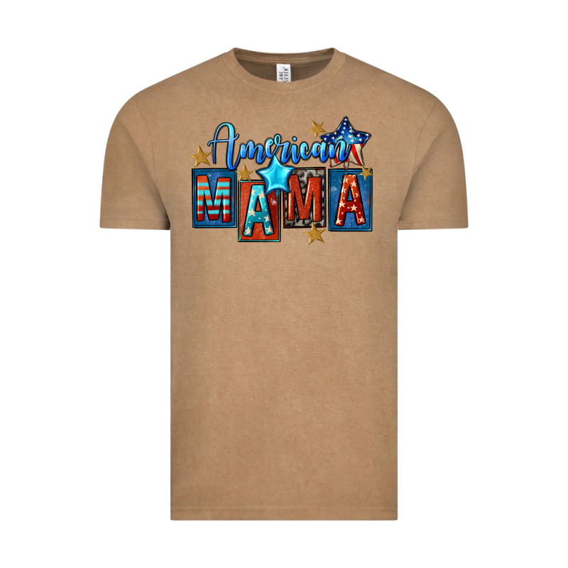 American Mama 4th Of July Vintage Tee by FaDigitalArtStudio | Teevron