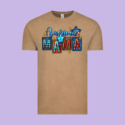 American Mama 4th Of July Vintage Tee Designed By Fadigitalartstudio