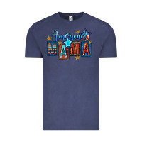 Vintage Denim American mama 4th of july Vintage Tee - FaDigitalArtStudio