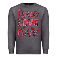 Charcoal Heather love valentines day Premium Sweatshirt - JahusDesignShop