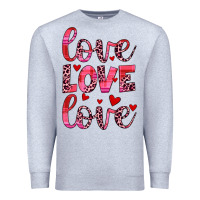 Heather Grey love valentines day Premium Sweatshirt - JahusDesignShop