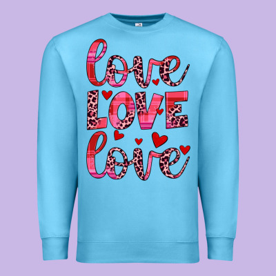 Love Valentines Day Premium Sweatshirt Designed By Jahusdesignshop