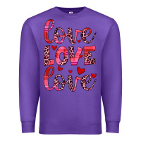 Purple love valentines day Premium Sweatshirt - JahusDesignShop
