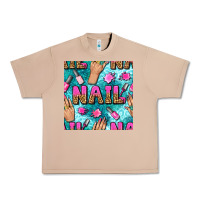 Burro nail art hands and polish with turquoise leopard and glitter seamless  Urban Heavy Tee - BundleAndBundleShop