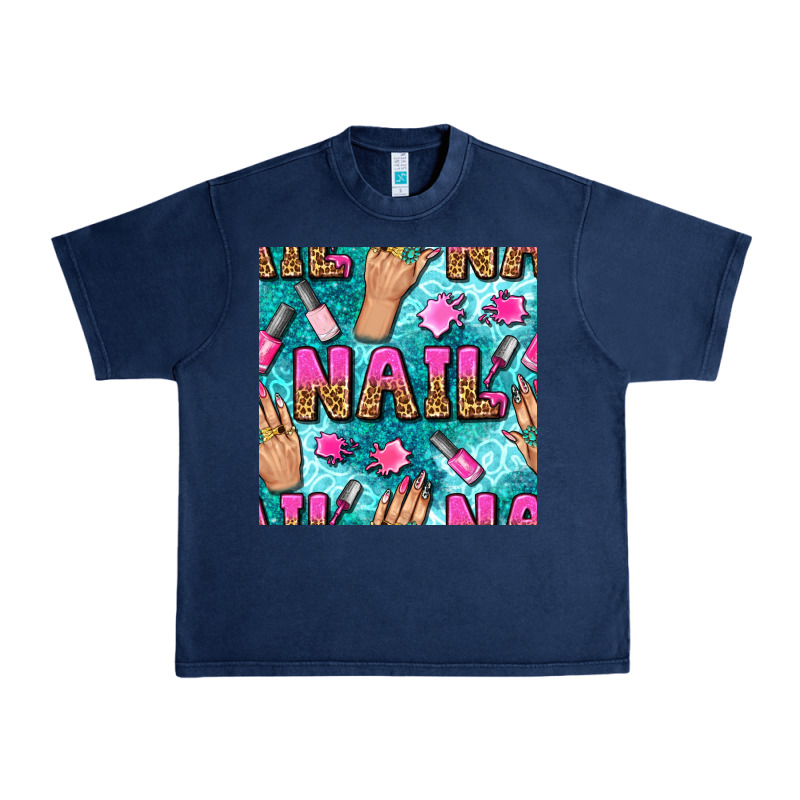 Nail Art Hands And Polish With Turquoise Leopard And Glitter Seamless  Urban Heavy Tee by BundleAndBundleShop | Teevron
