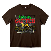 Chocolate Brown young gifted and black Heavy Core Tee - CowGirlArtShop