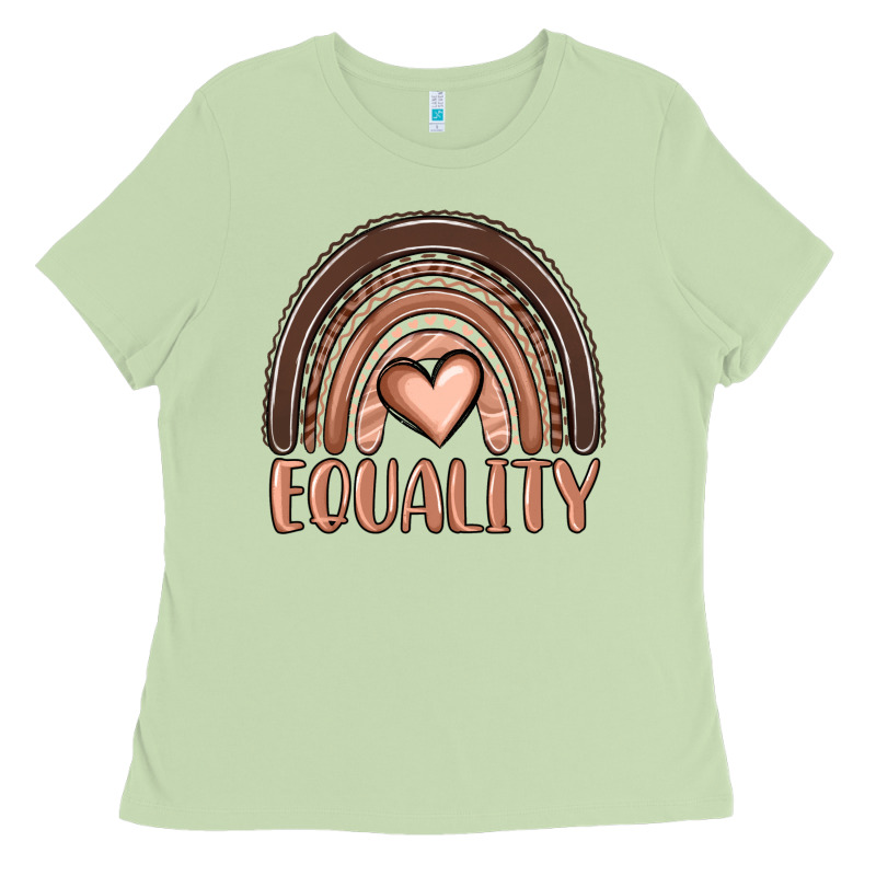 Equality Melanin Rainbow Ladies Tee by OliviaCreatesArt | Teevron