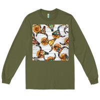 Army Green native american aztec seamless pattern 7 Long Sleeve Tee - BundleAndBundleShop
