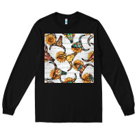 Black native american aztec seamless pattern 7 Long Sleeve Tee - BundleAndBundleShop
