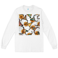 White native american aztec seamless pattern 7 Long Sleeve Tee - BundleAndBundleShop