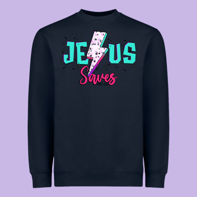 Jesus Saves Heavyweight Sweatshirt Designed By Jahusdesignshop