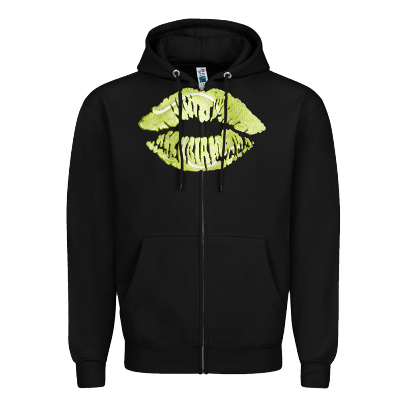Tennis Lips Zipper Hoodie by AdoDesignShop | Teevron