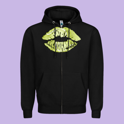 Tennis Lips Zipper Hoodie Designed By Adodesignshop