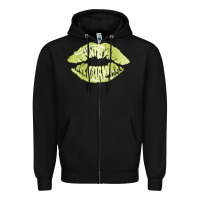 Black tennis lips Zipper Hoodie - AdoDesignShop
