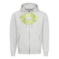 Dove Grey tennis lips Zipper Hoodie - AdoDesignShop