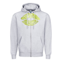 Heather Grey tennis lips Zipper Hoodie - AdoDesignShop