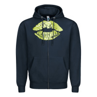 Navy tennis lips Zipper Hoodie - AdoDesignShop