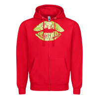 Red tennis lips Zipper Hoodie - AdoDesignShop