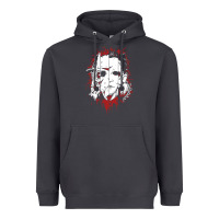 Smoke friends horror face mashup horror movies halloween Heavyweight Hoodie - artisFamous