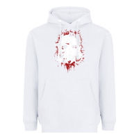 White friends horror face mashup horror movies halloween Heavyweight Hoodie - artisFamous