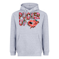 Heather Grey pucker up Heavyweight Hoodie - JahusDesignShop