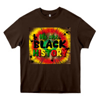 Chocolate Brown we are black history Heavy Core Tee - CowGirlArtShop