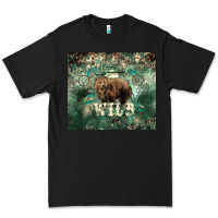 Black Stay wild Bear tumbler Premium Tee - HowdyJamesFarm