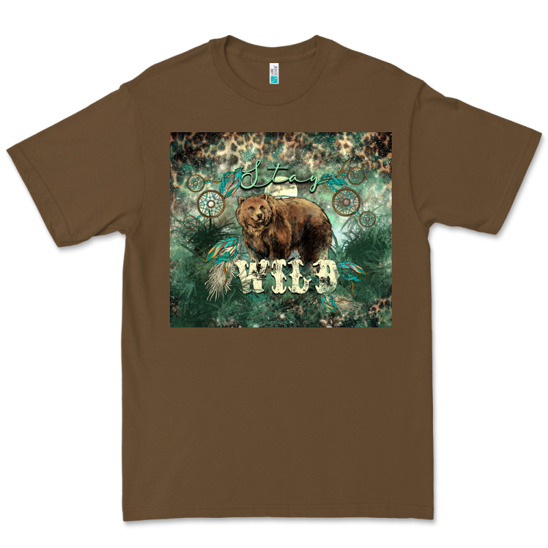 Stay Wild Bear Tumbler Premium Tee by HowdyJamesFarm | Teevron