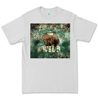 Dove Grey Stay wild Bear tumbler Premium Tee - HowdyJamesFarm