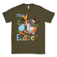 Army Green My first Easter Boy Easter Day Classic Tee - HowdyJamesFarm