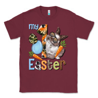 Burgundy My first Easter Boy Easter Day Classic Tee - HowdyJamesFarm