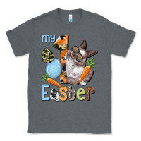 Charcoal Heather My first Easter Boy Easter Day Classic Tee - HowdyJamesFarm