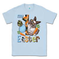 Dusty Blue My first Easter Boy Easter Day Classic Tee - HowdyJamesFarm