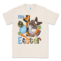 Natural My first Easter Boy Easter Day Classic Tee - HowdyJamesFarm