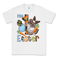White My first Easter Boy Easter Day Classic Tee - HowdyJamesFarm